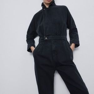 Zara Olivia Denim Jumpsuit NWT